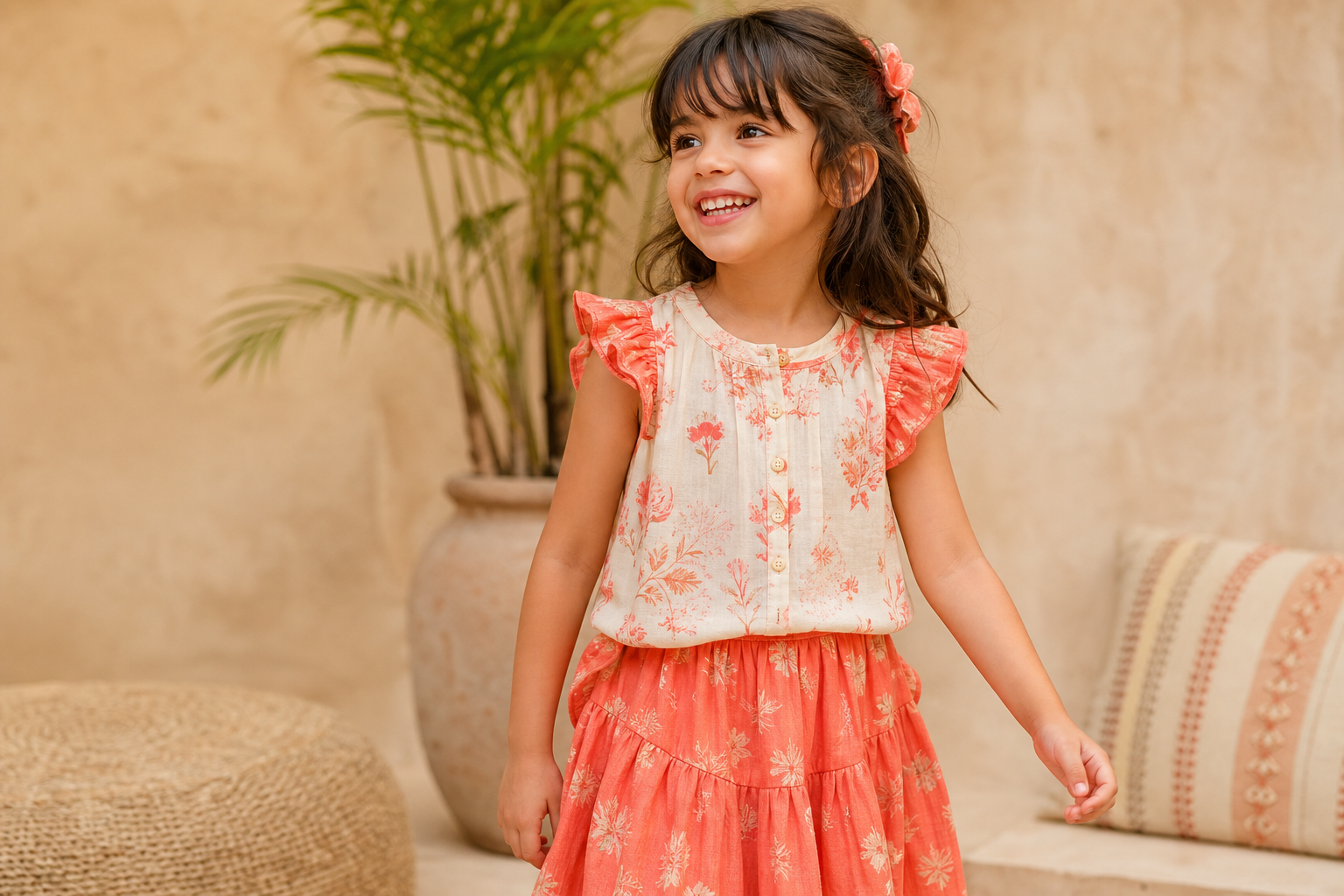 Kids exploring in premium fashion